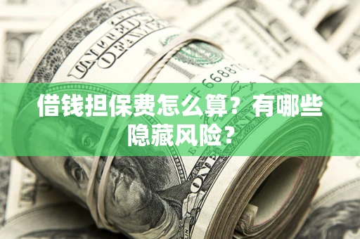 武汉借钱担保费怎么算？有哪些隐藏风险？