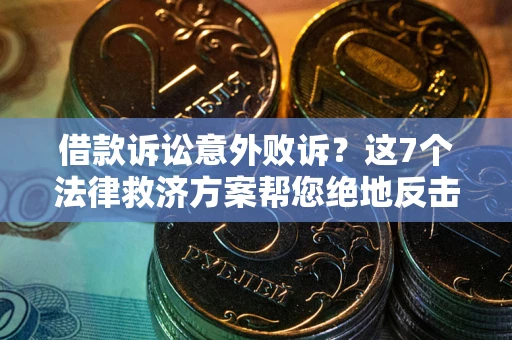 武汉借款诉讼意外败诉？这7个法律救济方案帮您绝地反击！