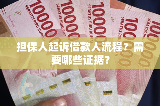 武汉担保人起诉借款人流程？需要哪些证据？