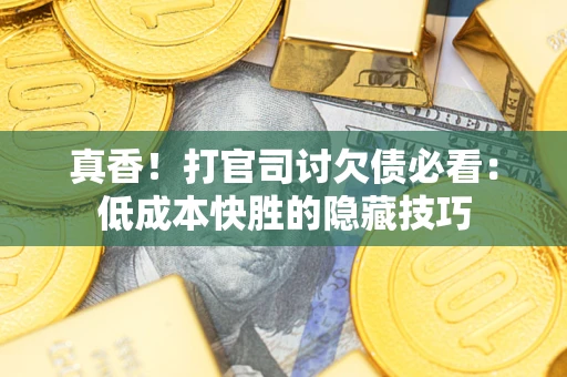 武汉真香！打官司讨欠债必看：低成本快胜的隐藏技巧