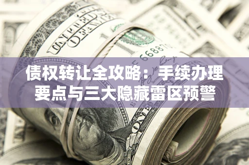 武汉债权转让全攻略：手续办理要点与三大隐藏雷区预警