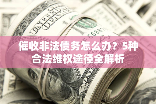 武汉催收非法债务怎么办？5种合法维权途径全解析